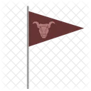 Skull Bull Flag Icon