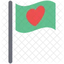 Flagge Mit Fahnrich Symbol