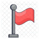 Flagge Zielflagge Fahnrich Symbol