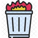 Flaming Bin  Icon