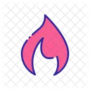 Flamme Feuer Brennen Symbol