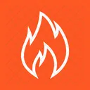 Flamme Feuer Lagerfeuer Symbol