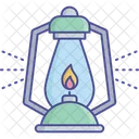 Flashing Vintage Lantern Halloween Lantern Icon