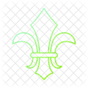 Fleur De Lis Mardi Gras France Icon