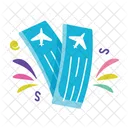 Flight Tickets Air Tickets Boarding Pass Icon