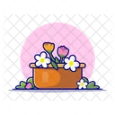 Flower Basket Floral Basket Basket Icon