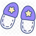 Fluffy Slippers Slippers Footwear Icon