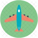 Flugzeug Flugzeugtrager Passagierflugzeug Symbol