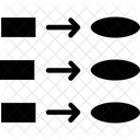 Flux De Donnees Organigramme Diagramme Icône