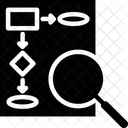 Flux De Donnees Organigramme Flux Icône