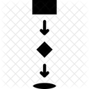 Flux De Donnees Organigramme Diagramme De Processus Icône