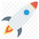 Fly Rocket Space Icon