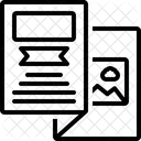 전단지 전단지 잡지 아이콘