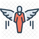 Flying Windborne Winged Icon