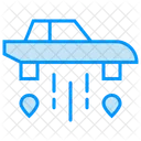 Flying Car Comic Icon Icon