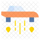 Flying Car Comic Icon Icon