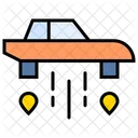 Flying Car Hover Car Modern Car Icon