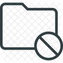 Folder Directory Delete Icon