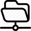 Folder Open Connected Icon