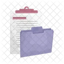 Folder Document Clipboard Icon