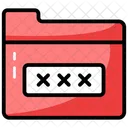 Computer Folder Cryptography Data Security Icon