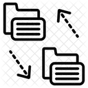 Folder Transfer Data Transforming Folder Sharing Icon