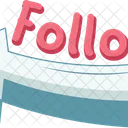 Follow Social Media Subscribe Icon