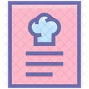 Carte Du Jour Food List Food Menu Icon