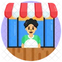 Food Stall Food Shop Food Kiosk Icon