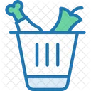 Food Waste Dustbin Trash Icon