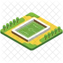 Football Ground Badminton Court Tennis Court Icon