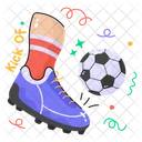 Football Kick Ball Icon