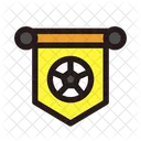 Football Soccer Pennant Icon