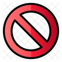 Forbidden Sign Prohibited Icon