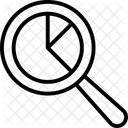 Forecast Magnifier Pie Graph アイコン