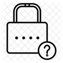 Forgot Password Forgot Password Lock Forgot Pin Icon