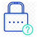 Forgot Password Forgot Password Lock Forgot Pin Icon