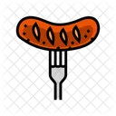 Fork Sausage Meat Icon