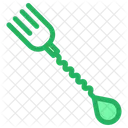 Stirring Spoon Spiral Spoon Cutlery Icon