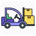 Forklift Shipping Transport Icon