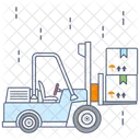 Forklift Truck Bendi Truck Warehouse Forklift Icon