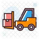 Forklift Truck Bendi Truck Fork Truck Icon