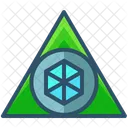 Sagrado Triangulo Forma Icono