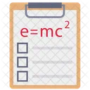 Portapapeles Ciencia Formula Icono