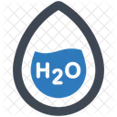 H 2 O Agua Formula Icono