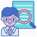 Forscher Avatar Professor Symbol