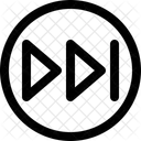 Fast Forward Seek Button Media Player Icon