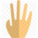 Four Finger Hand Sign High Five Icon