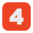 Four 4 Number Icon