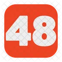 Fourty Eight 48 Number Icon